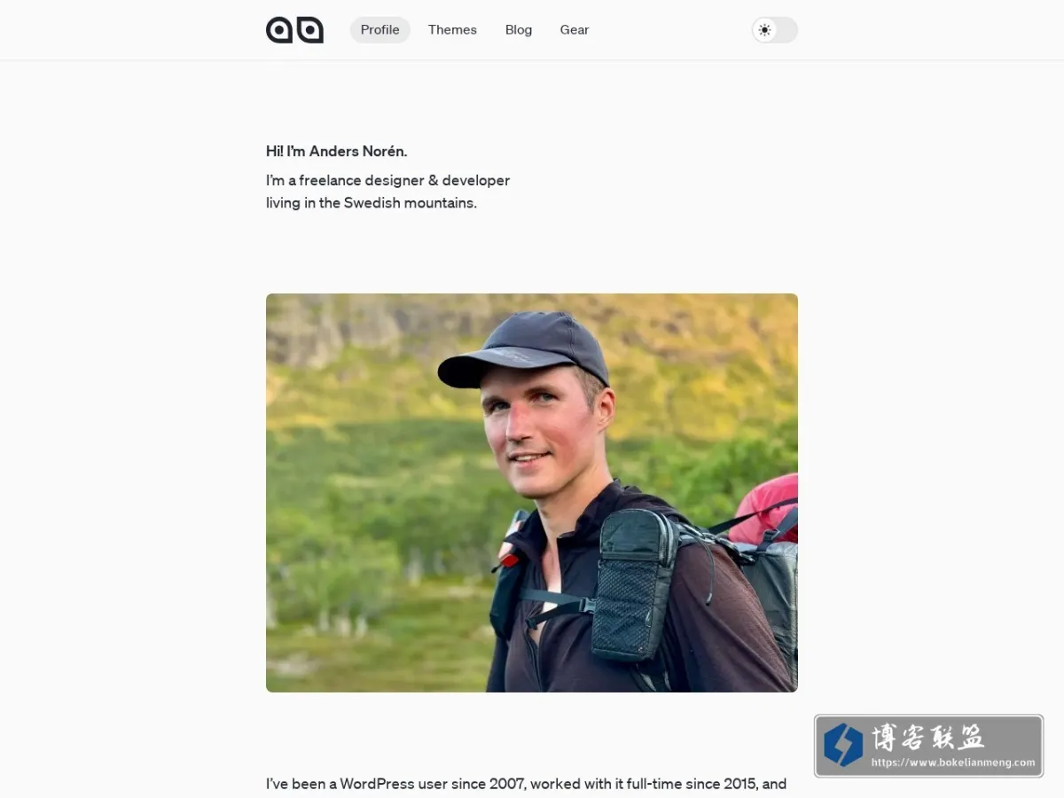 Anders Norén 的网站快照