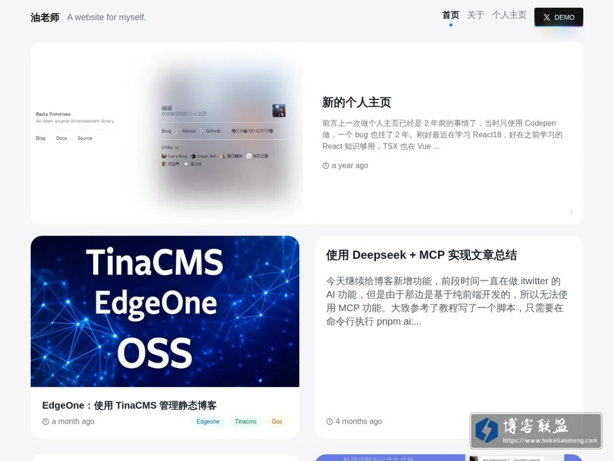 油老师 的网站快照