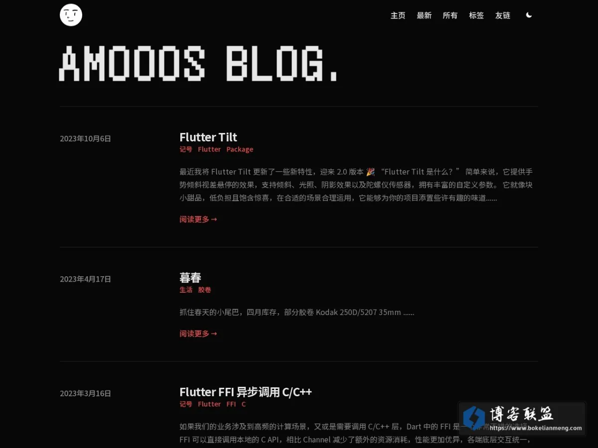 AMOOOS BLOG 的网站快照