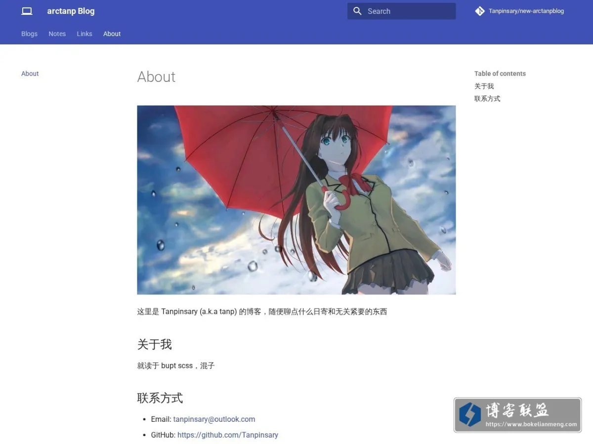 arctanp Blog 的网站快照