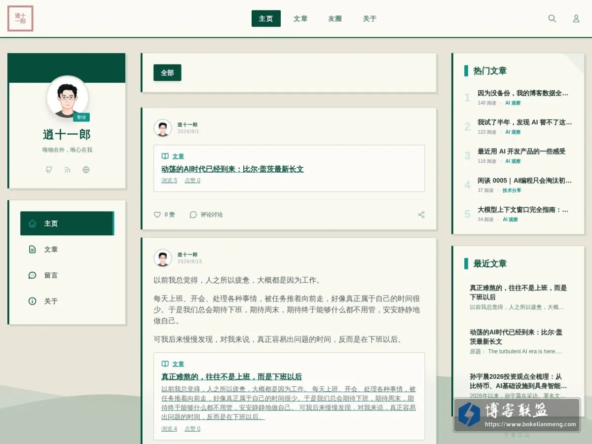 开发者十一 的网站快照