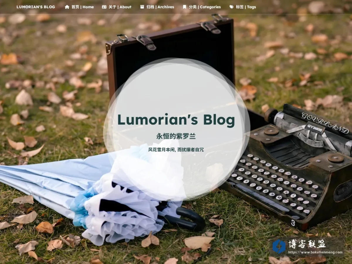 Lumorian's Blog 的网站快照