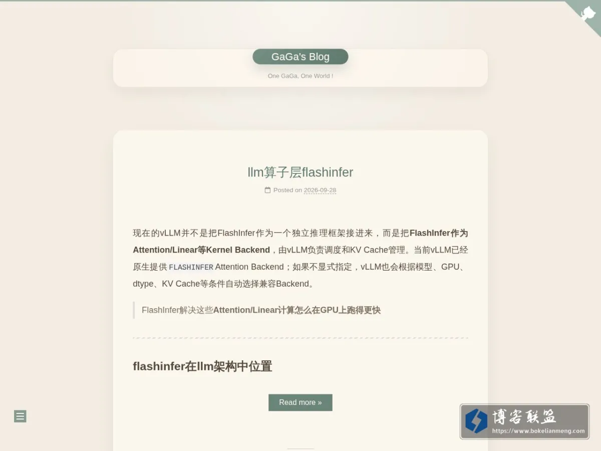 GaGa's Blog 的网站快照
