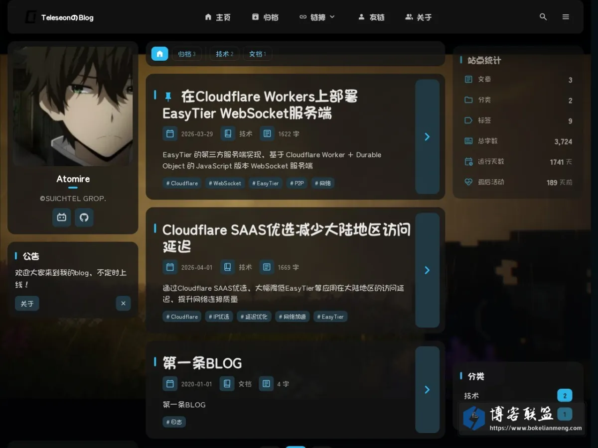 Teleseon的博客 的网站快照