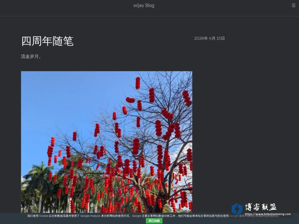 wljay Blog 的网站快照
