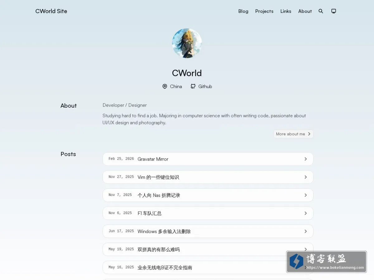 Home ? CWorld Site 的网站快照