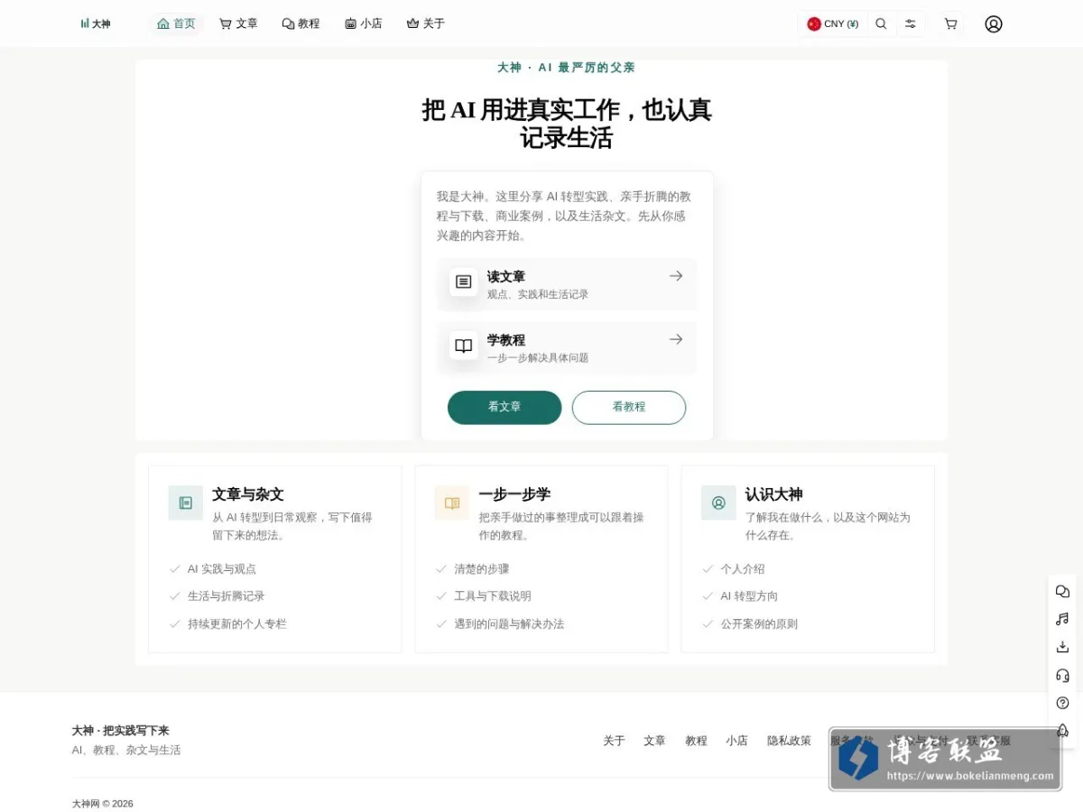 大神 的网站快照