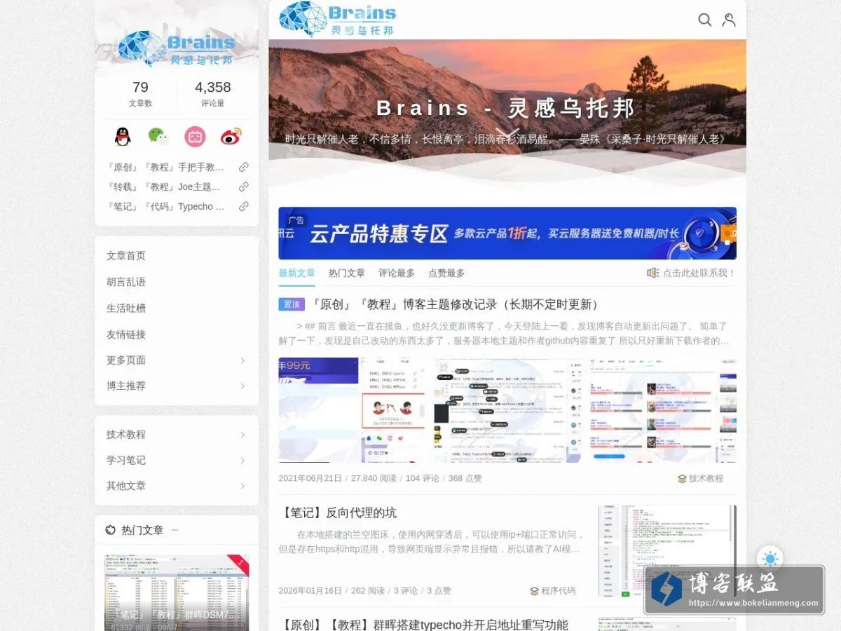 Brains 的网站快照