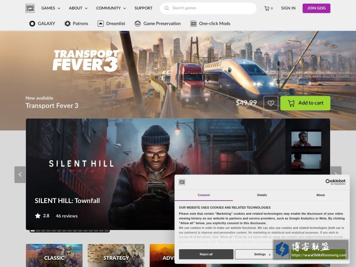 GOG.COM 的网站快照