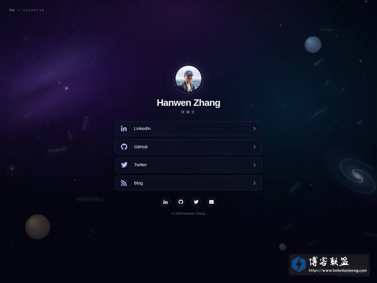 Hanwen Zhang | 张瀚文 的网站快照