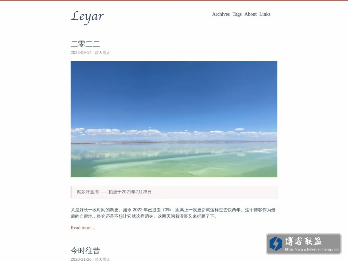 Leyar 的网站快照