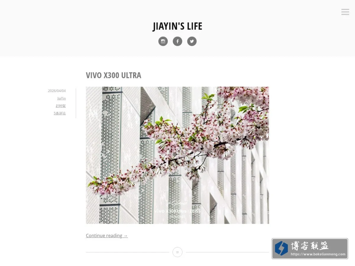 JiaYin's Life 的网站快照