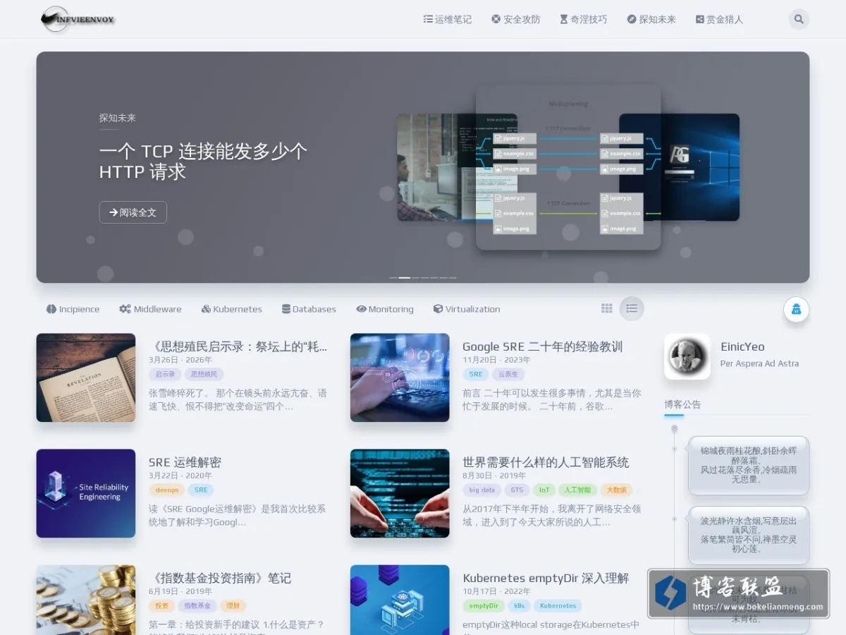 Infvie Envoy | EnvoyinStack 运维SRE社区博客 的网站快照