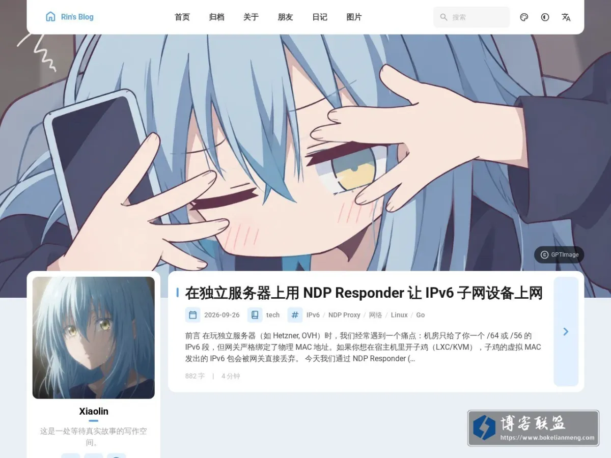 Rin's Blog 的网站快照