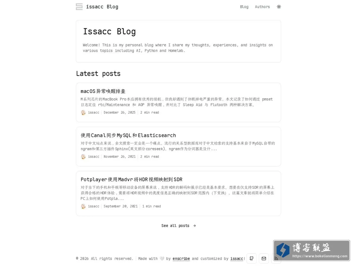 Home | issacc Blog 的网站快照