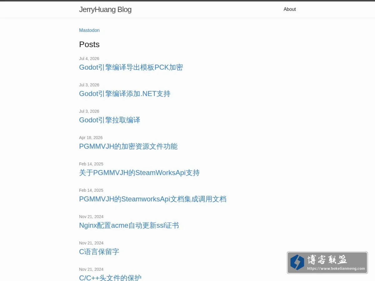 JerryHuang Blog | 随缘更新 的网站快照