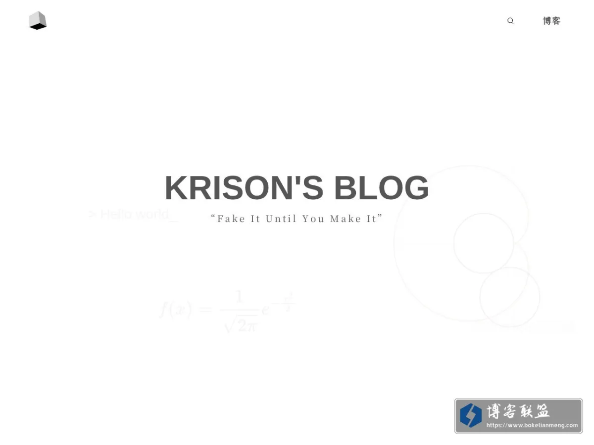 Krison's Blog 的网站快照