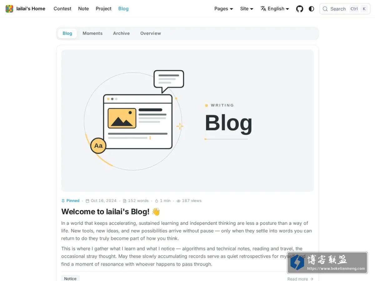 Blog | lailai's Home 的网站快照