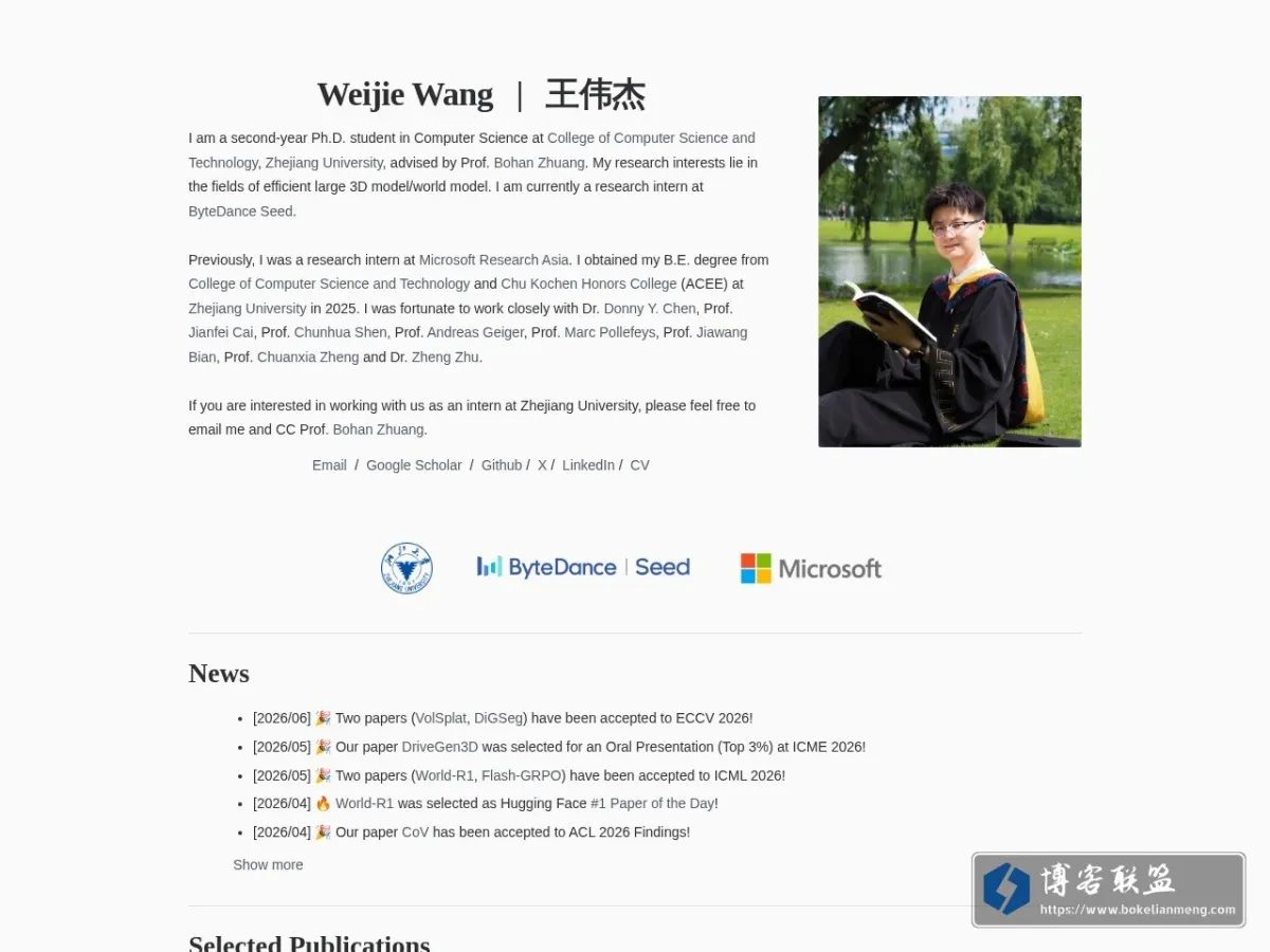 Weijie Wang | 王伟杰 的网站快照