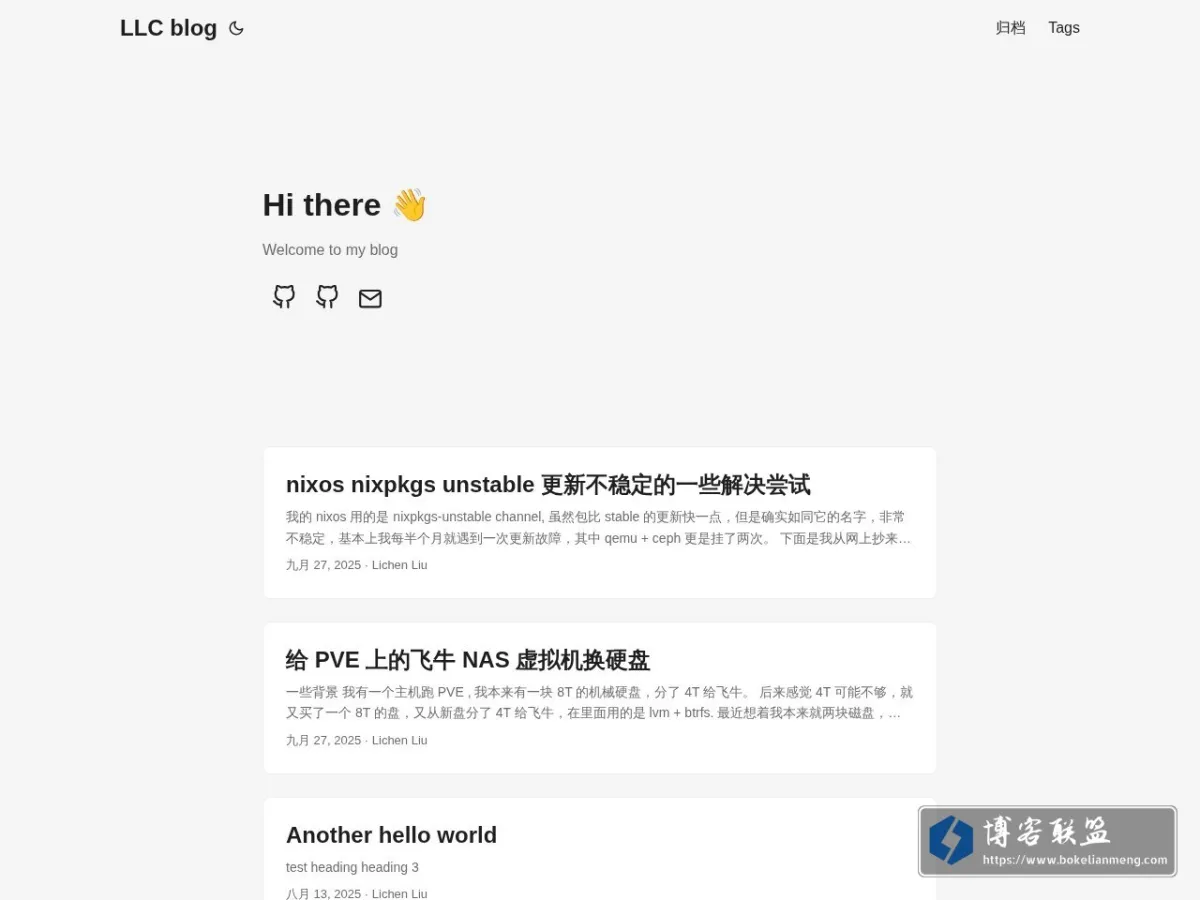 LLC blog 的网站快照