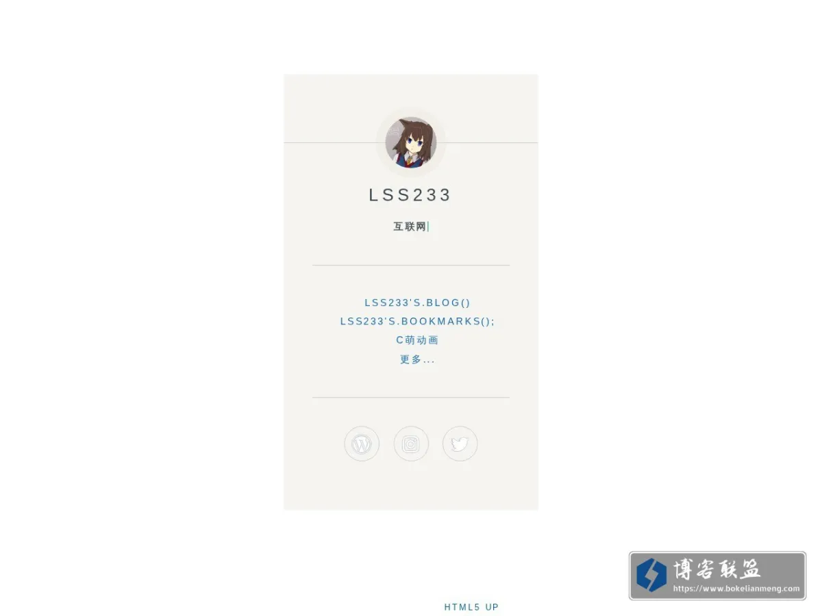 Lss233 的首页 的网站快照