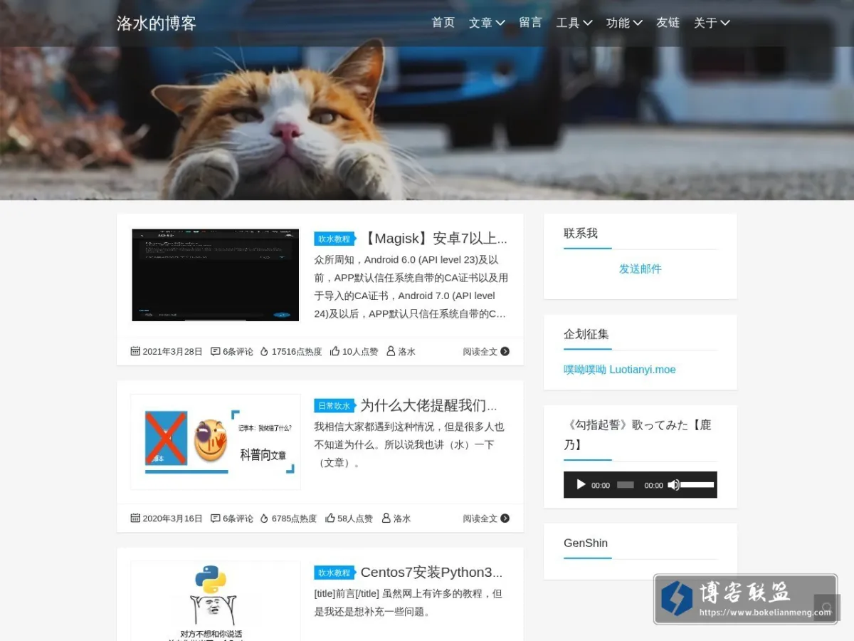 洛水的博客 的网站快照