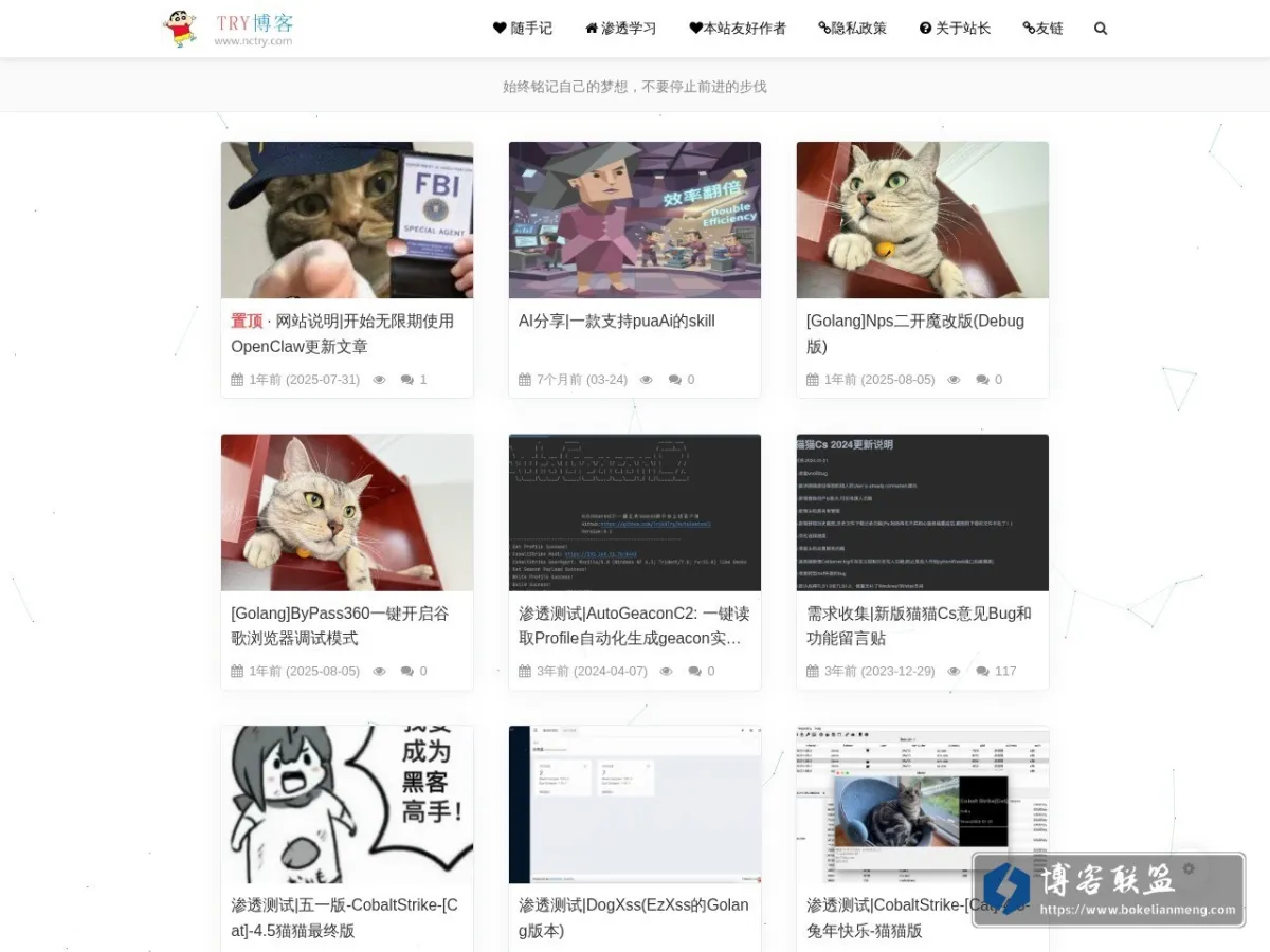 TRY博客 的网站快照