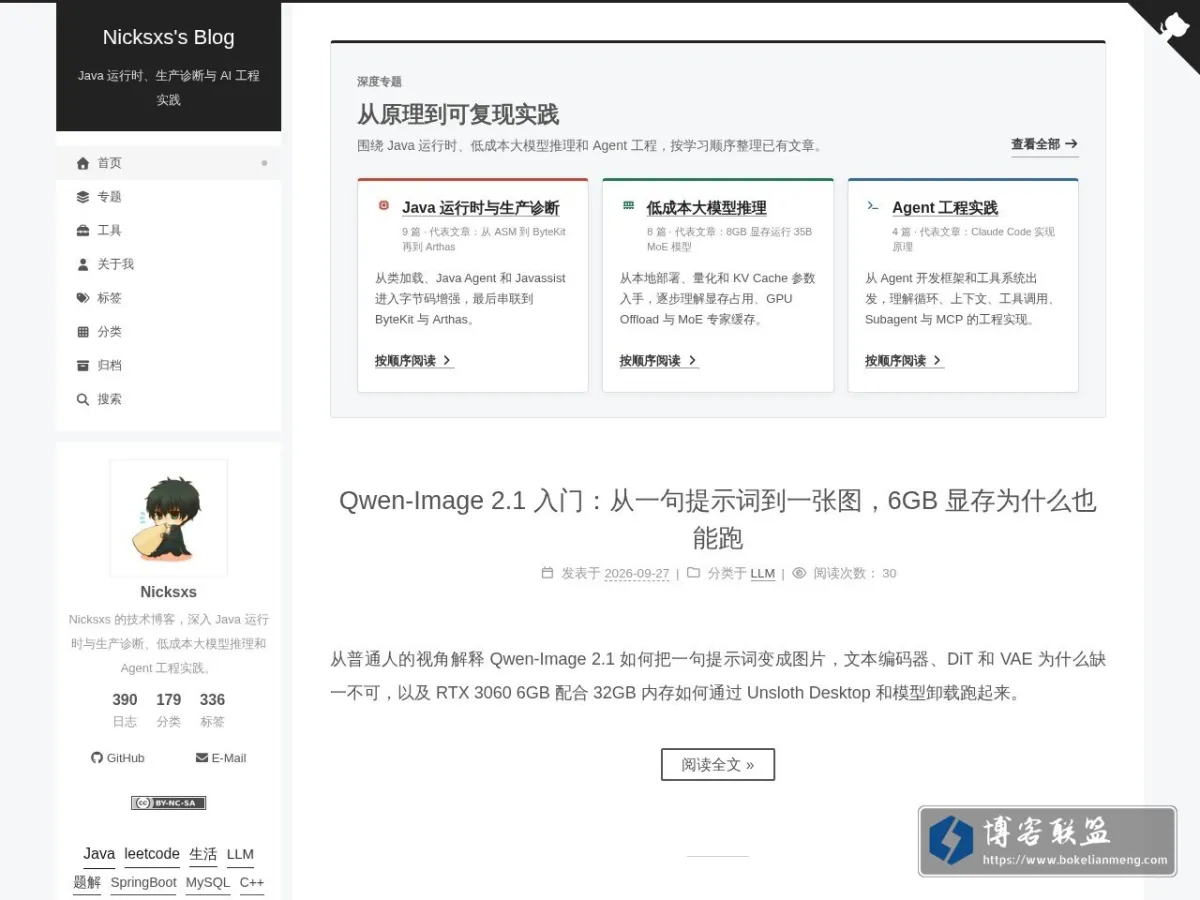 Nicksxs's Blog 的网站快照