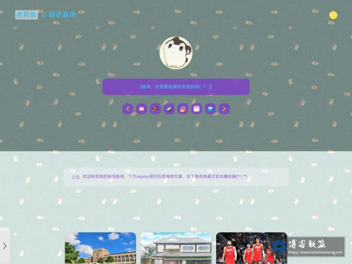 老鳄鱼的秘密基地 的网站快照