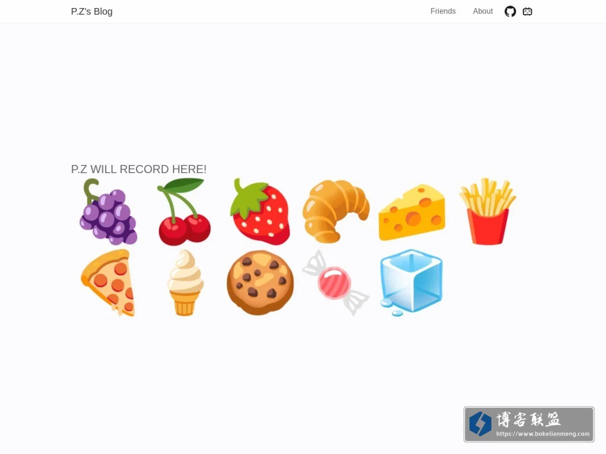 P.Z's Blog 的网站快照