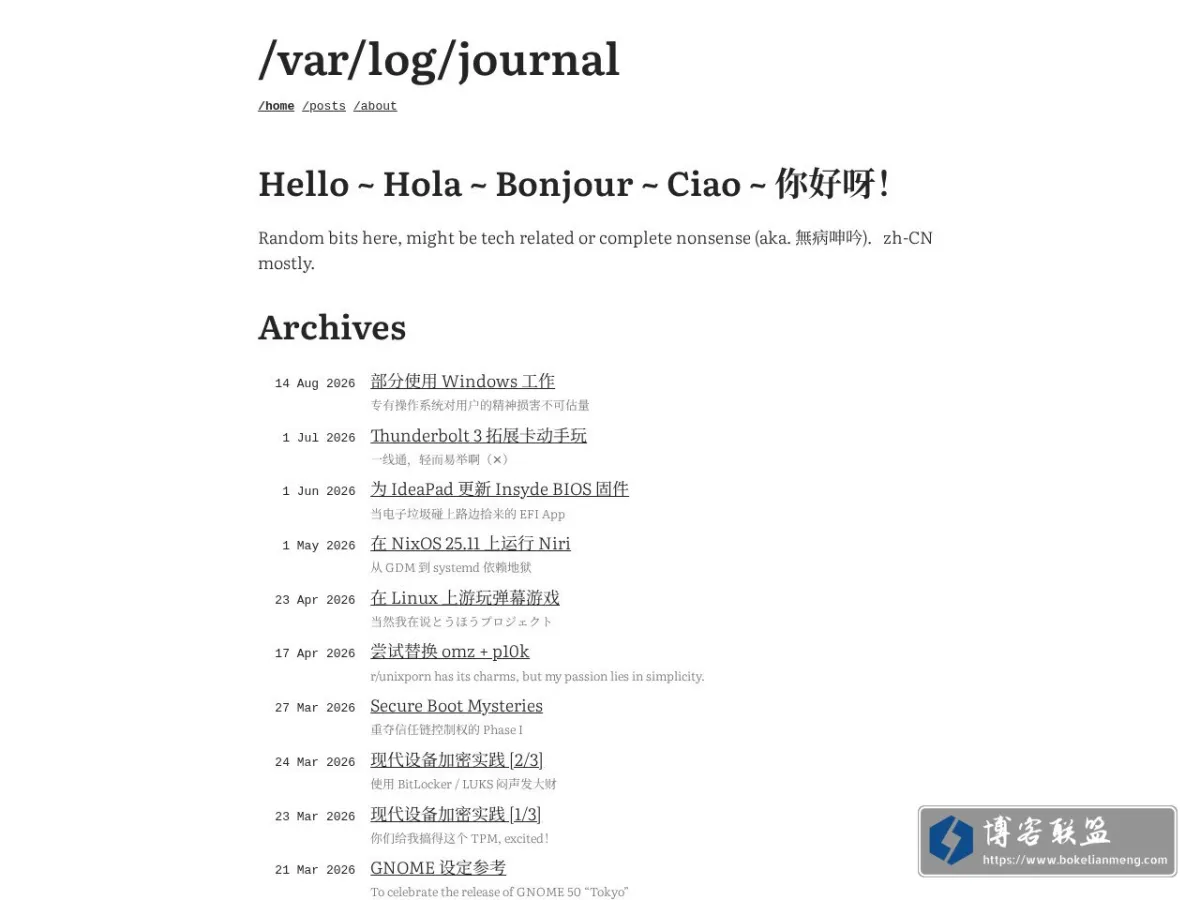 无用挂件の日记 的网站快照
