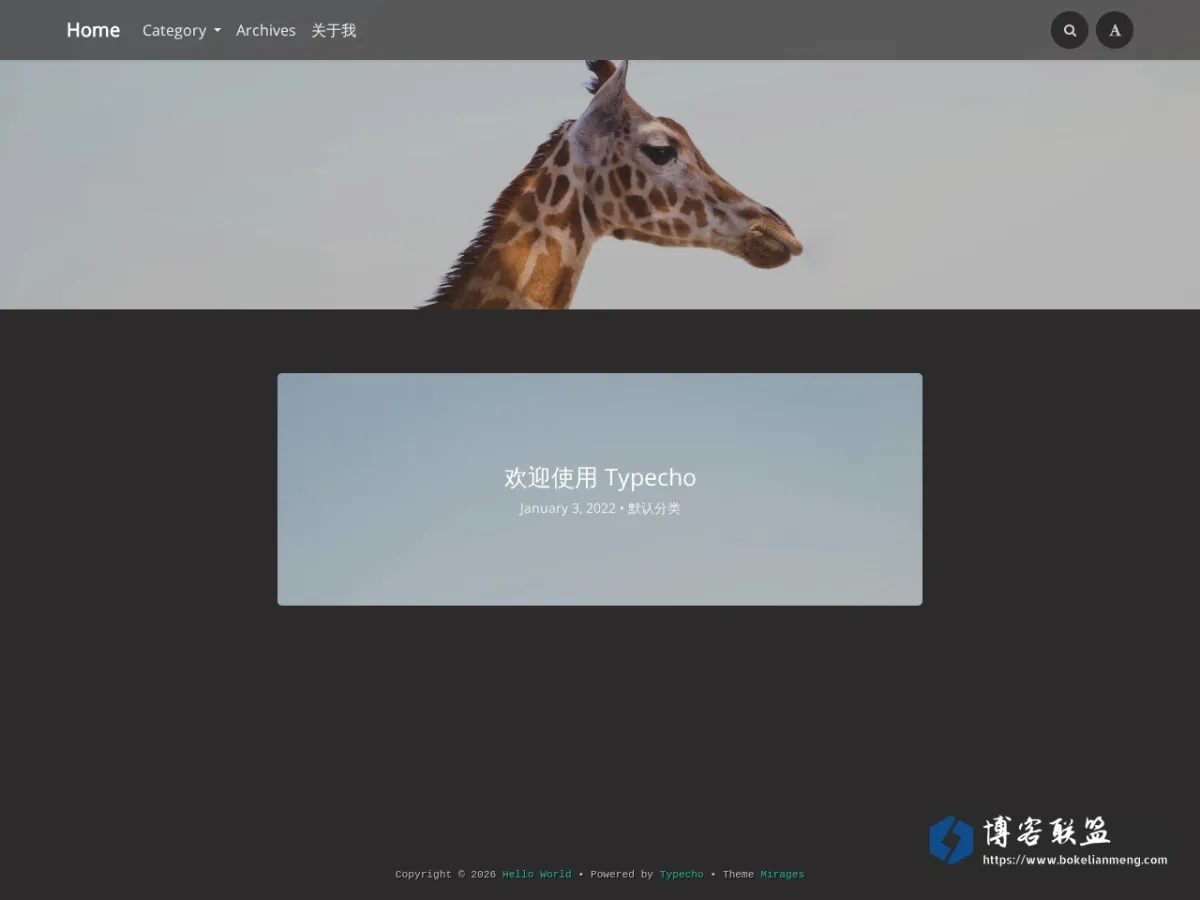 Hello World 的网站快照