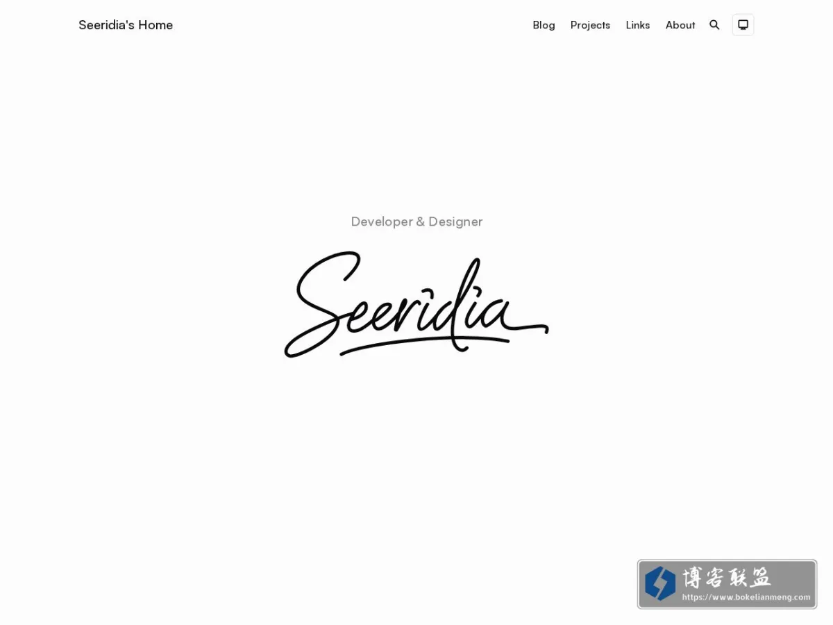 Seeridia's Home 的网站快照
