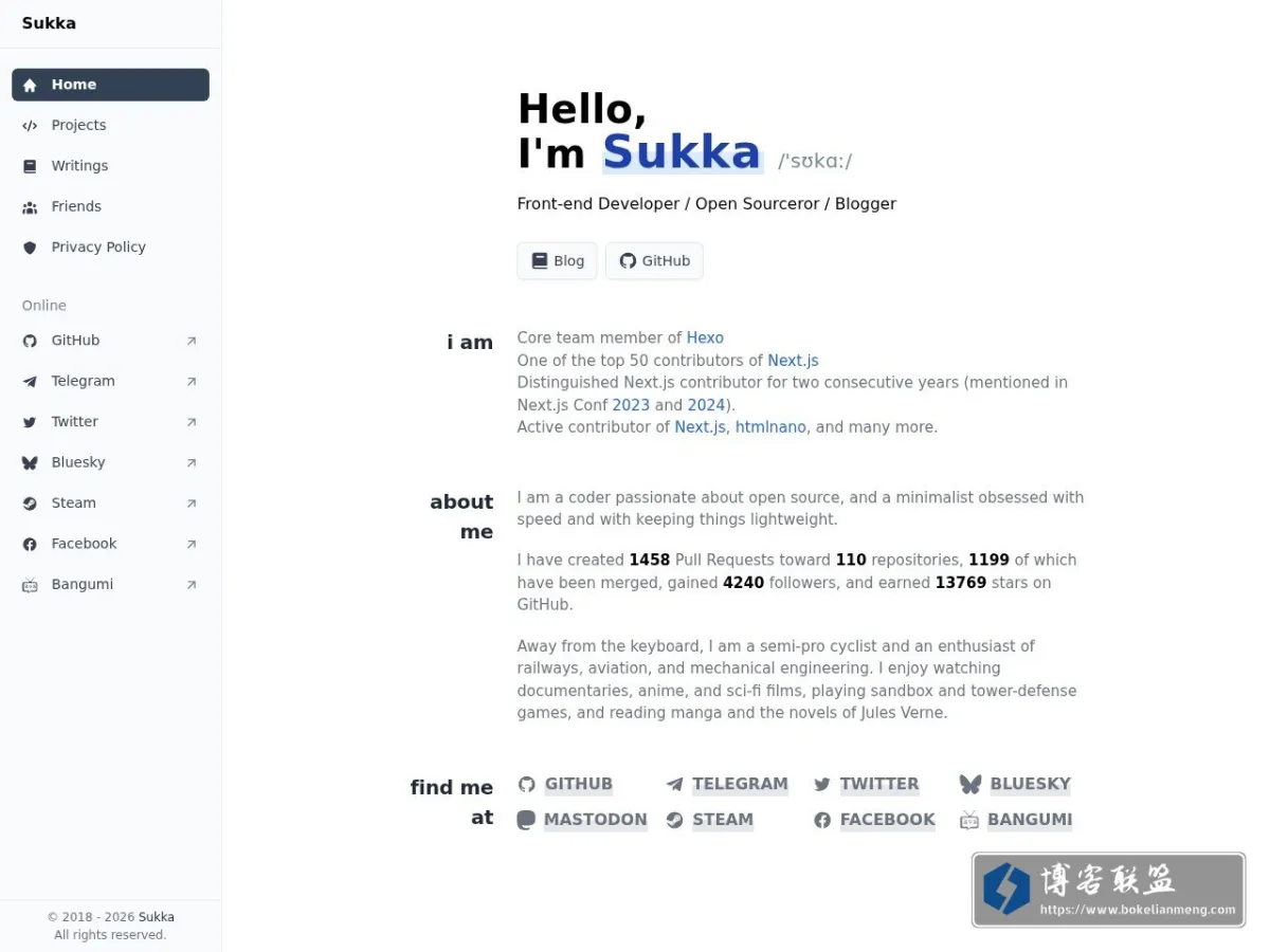 Sukka'sBlog 的网站快照