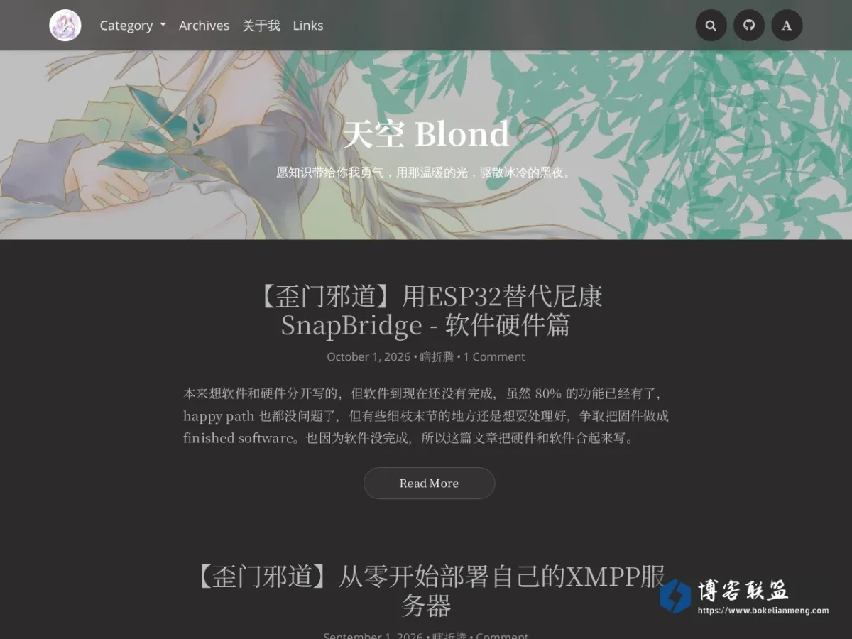 天空 Blond 的网站快照