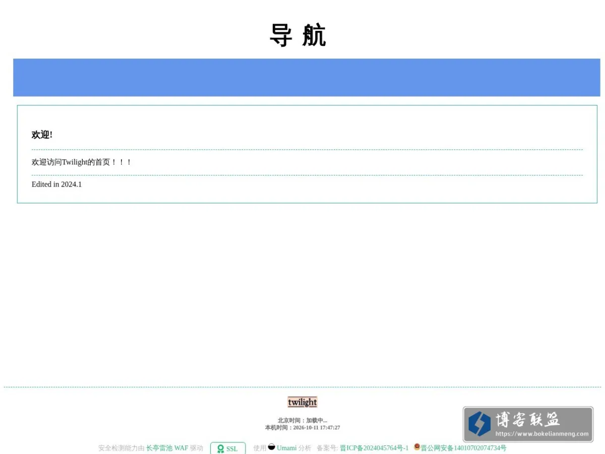 Homepage 的网站快照