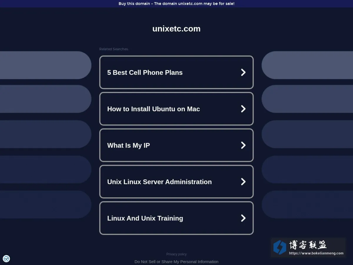 unixetc 的网站快照