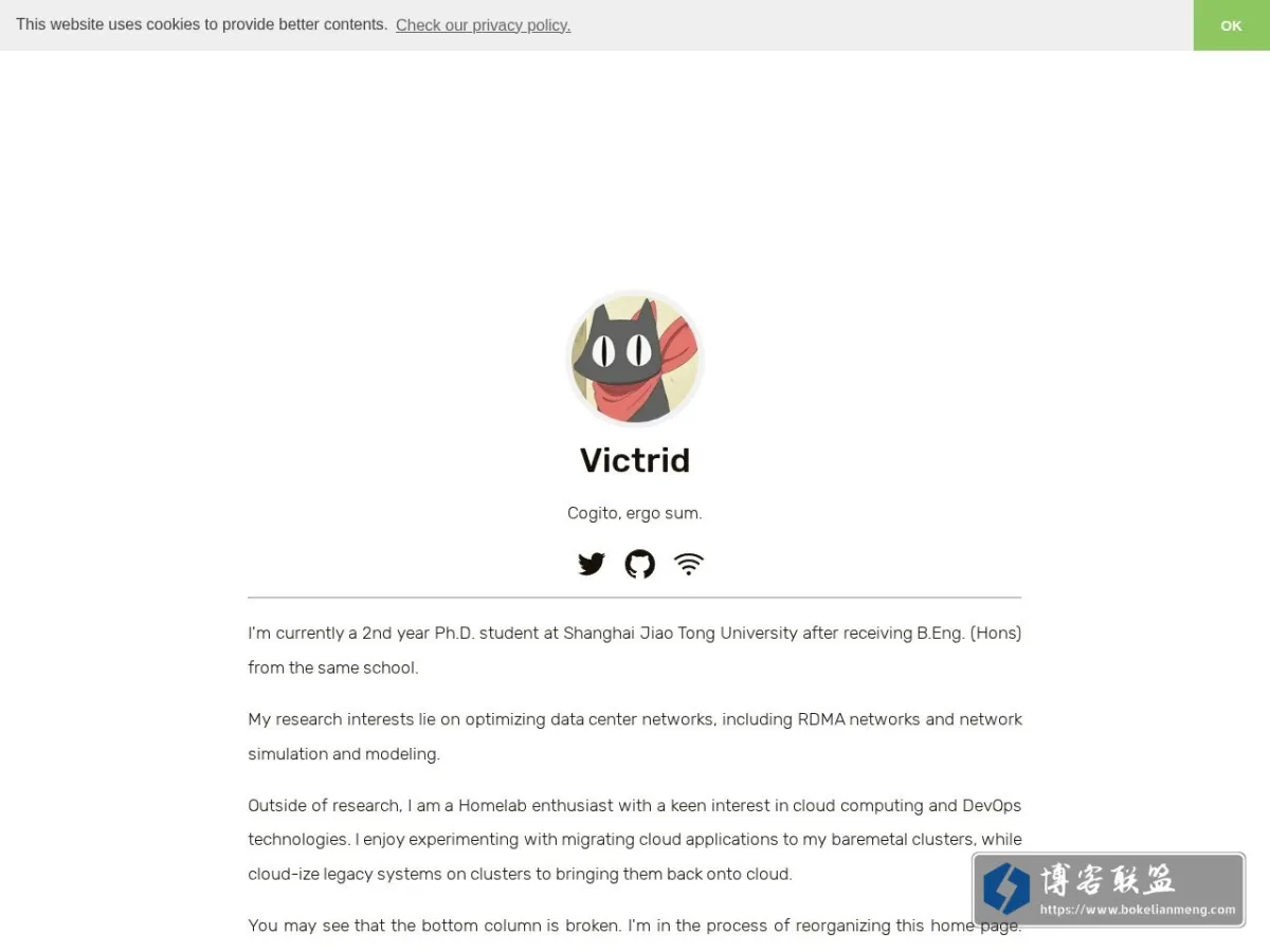 VictriD's blog 的网站快照