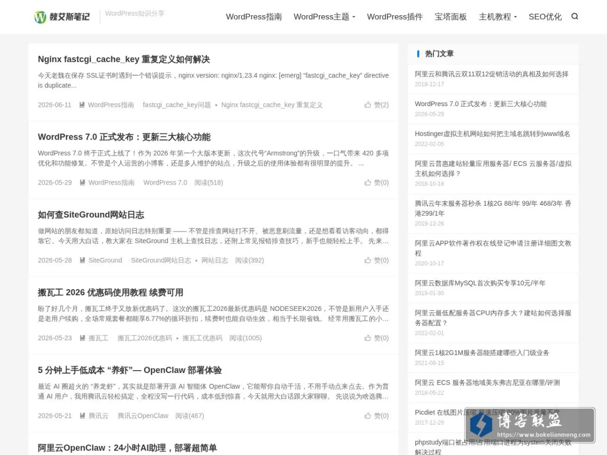 魏艾斯笔记 的网站快照