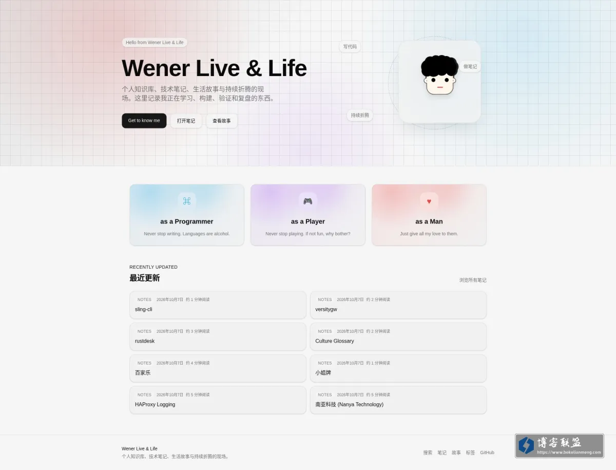Wener's Live & Life 的网站快照