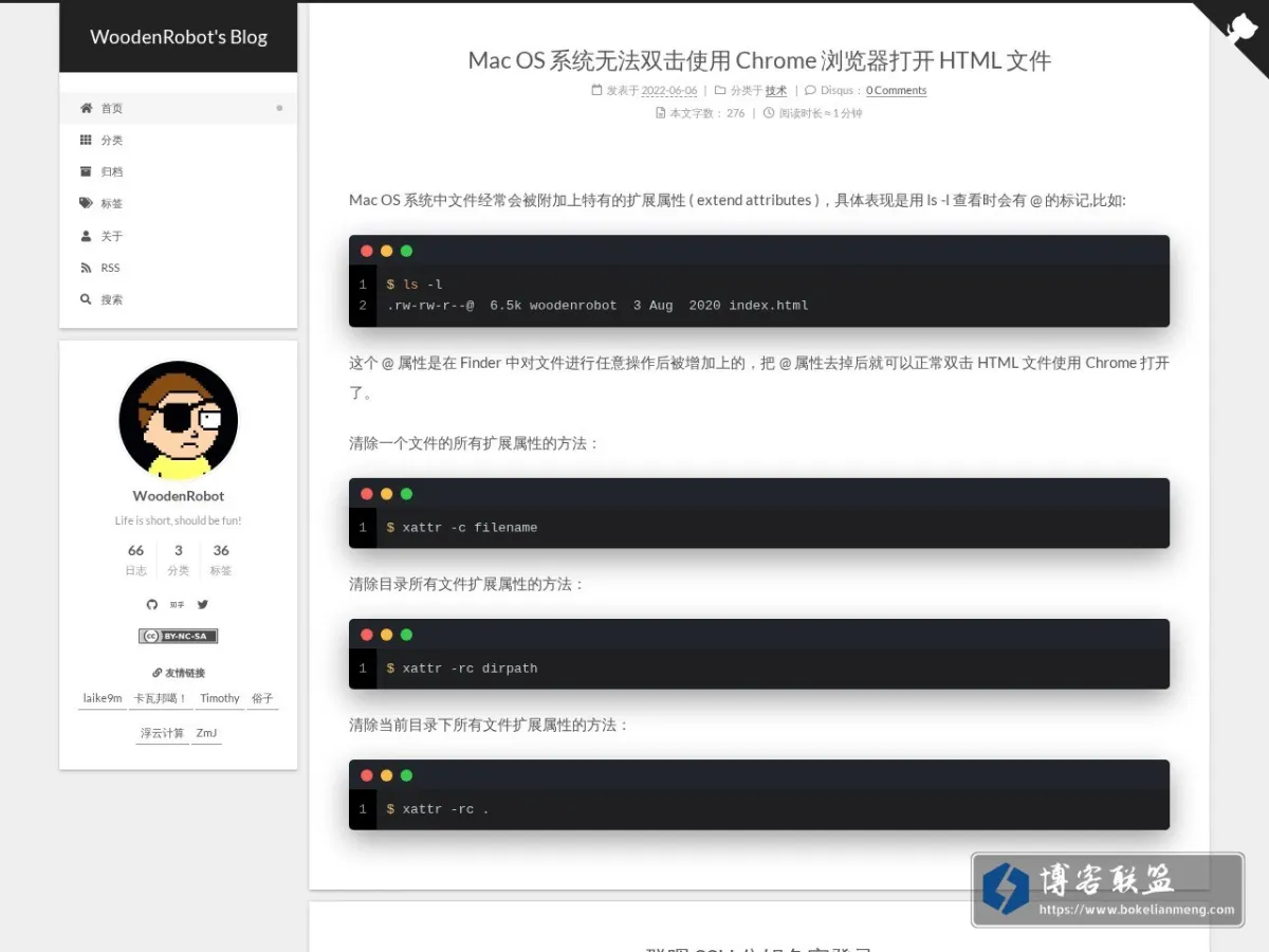 WoodenRobot's Blog 的网站快照