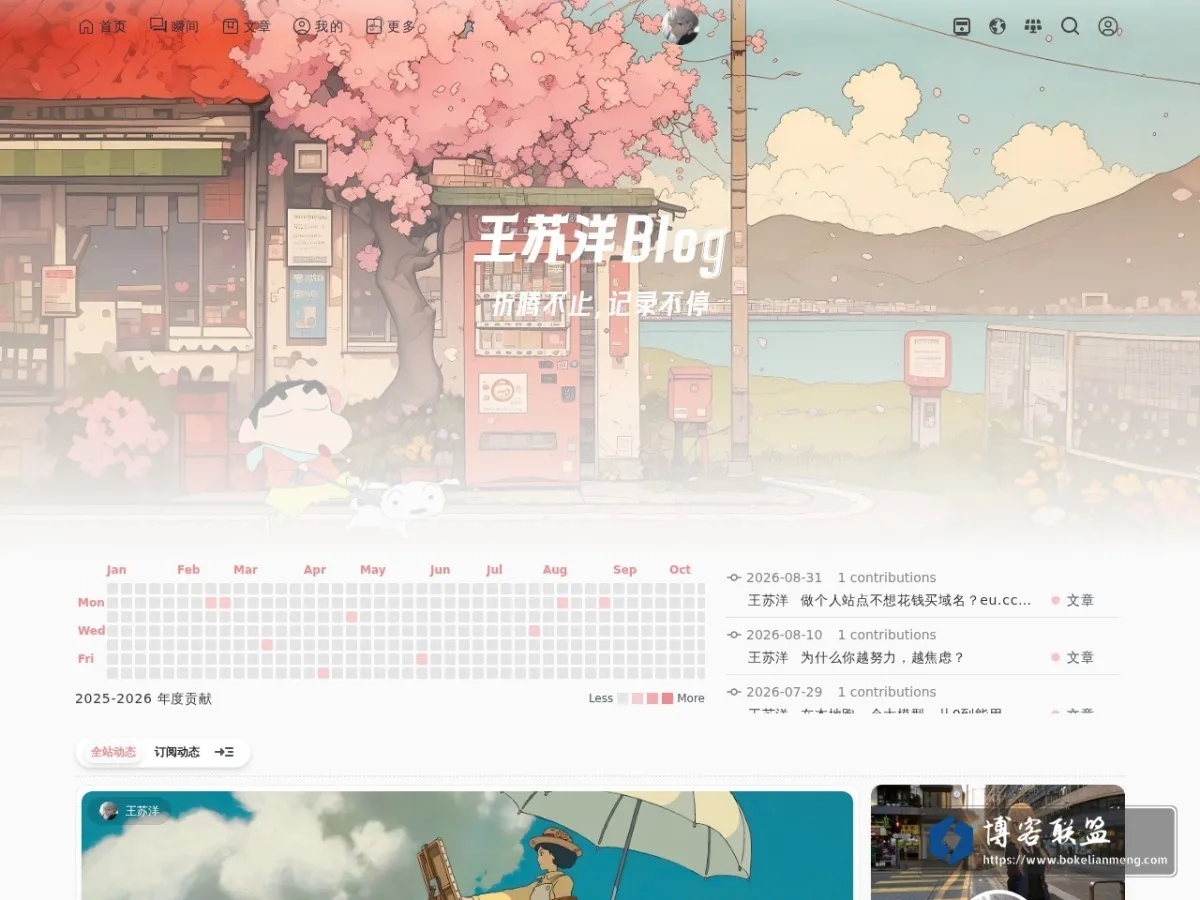 王苏洋Blog 的网站快照