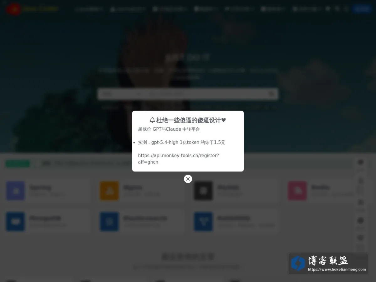 杜绝傻瓜式抄袭的Java实战博客 的网站快照