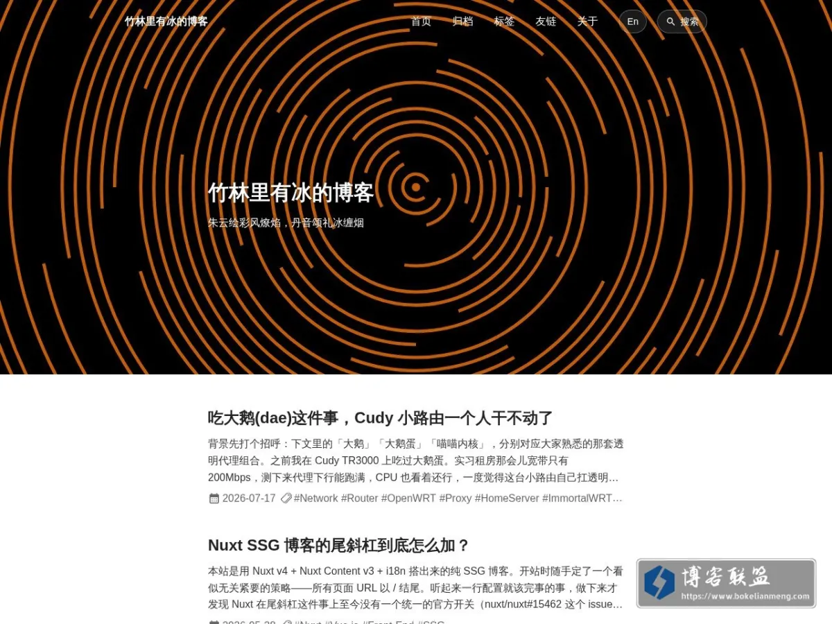 竹林里有冰的博客 的网站快照