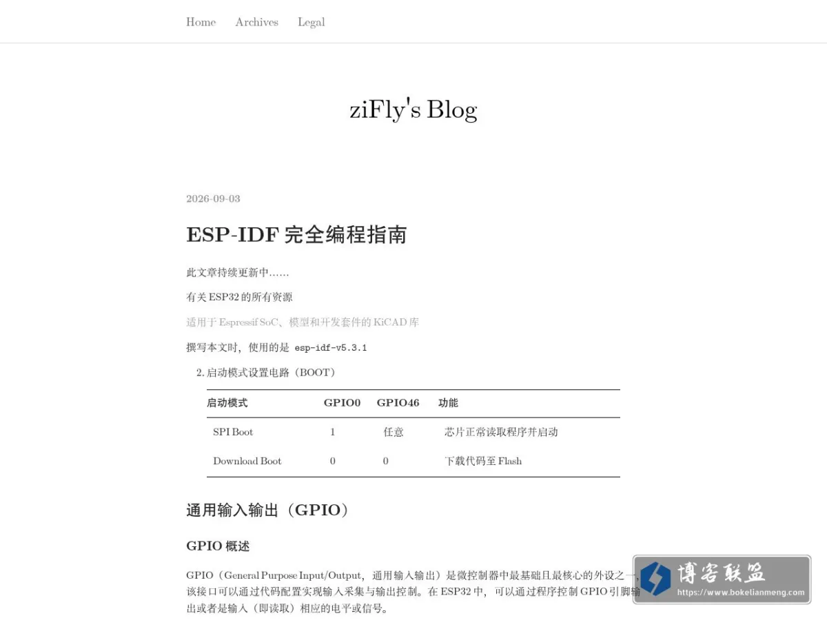 ziFly's Blog 的网站快照